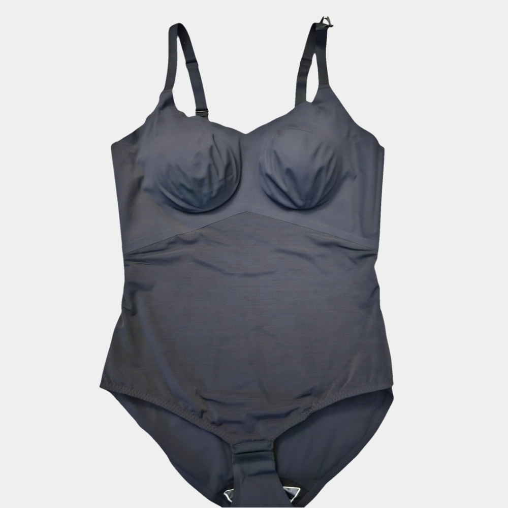 Honeylove Petite Lift Wear Cami Vamp Black Bodysuit Size 2X